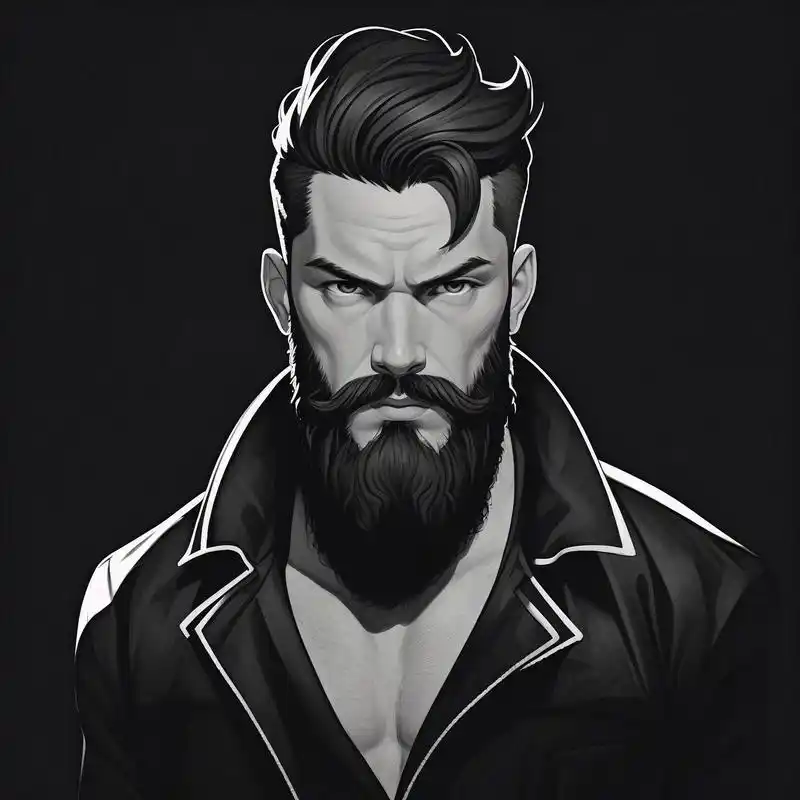 霸气大胡子头像95 今天给大家带来一组大胡子头像,满满的男人味!