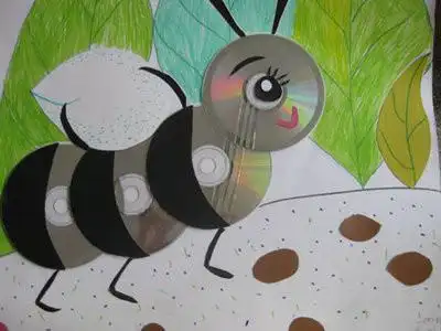 利用废旧光碟做手工作品