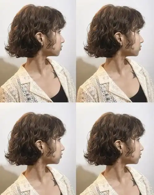 短发蛋卷头发型图片 可爱又减龄短卷发造型推荐