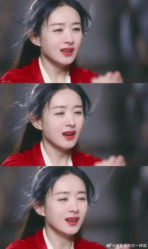 周翡红衣造型##赵丽颖有翡欢喜冤家预告##赵丽颖有翡单人海报