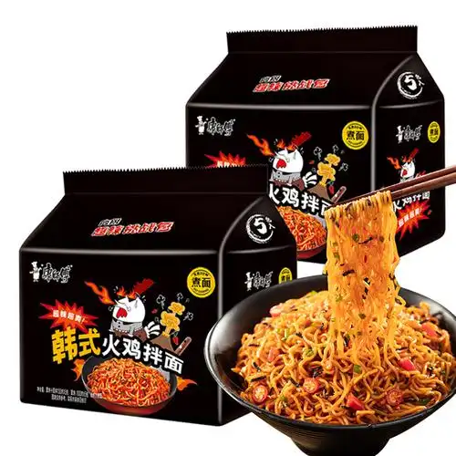 【康师傅】韩式火鸡面方便面5连包