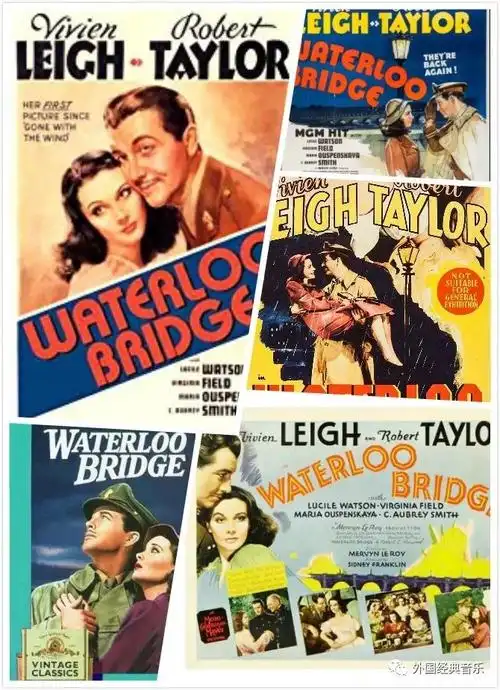 经典怀旧电影魂断蓝桥海报相册男女主角太好看了