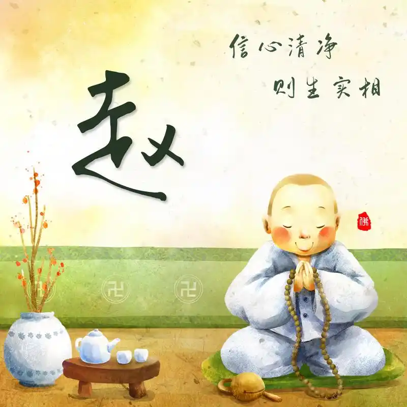 信心清净 则生实相 佛系沙弥头像