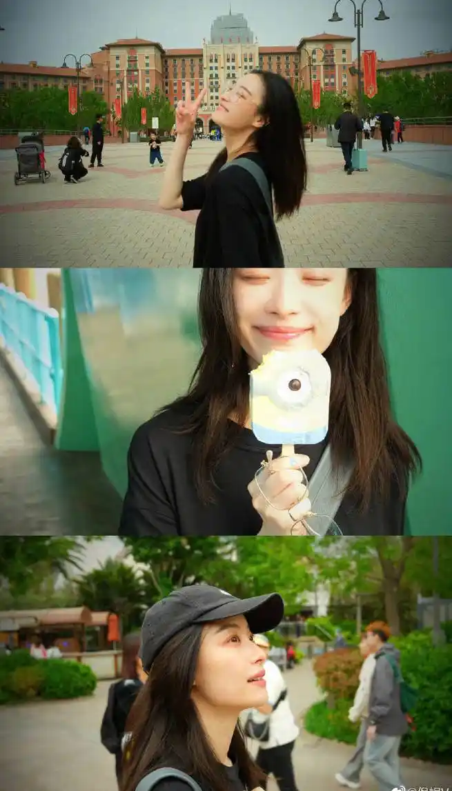 组图:倪妮分享环球影城游玩照 气质清冷笑容明媚动人