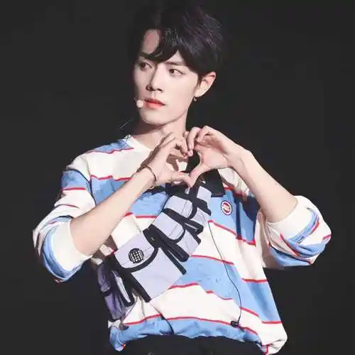 肖战同款衣服蓝白条纹2019秋季新款卫衣女宽松情侣款圆领上衣