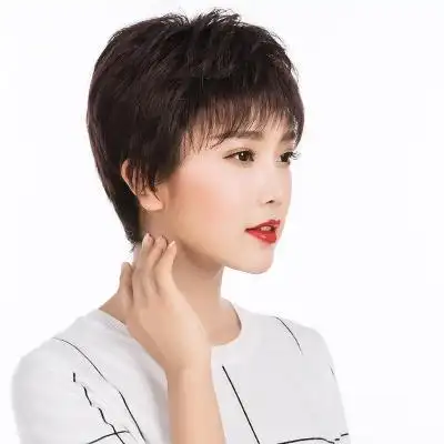 短发发型女时尚气质圆脸