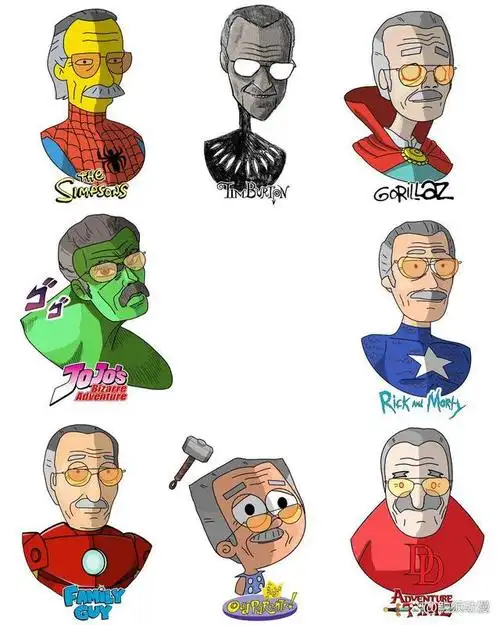 考验原画师的时候到了,同一个卡通形象的不同绘画风格