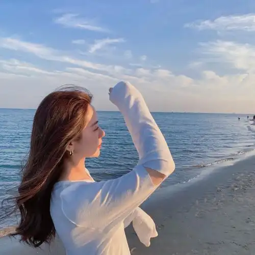 女生头像 海边女头 二传注明/dt三色堇儿