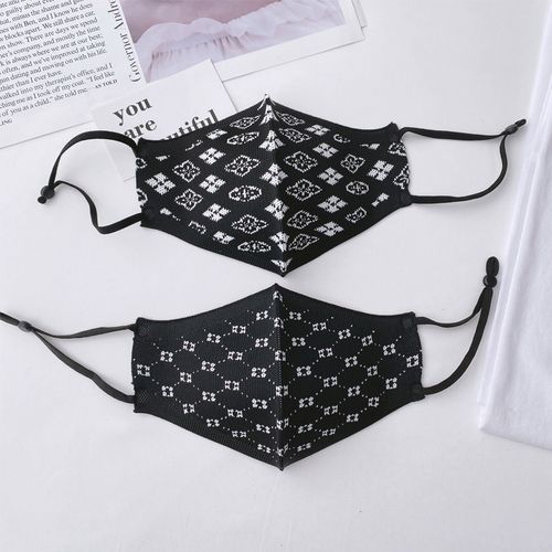 明星机场街拍潮品黑色防尘口鼻罩 夏季防晒遮阳面罩高颜值男女情