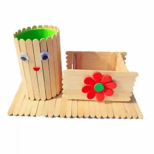 笔筒轻黏土手工制作(自制笔筒浐灞第十二小学四年级劳动教育课外实践