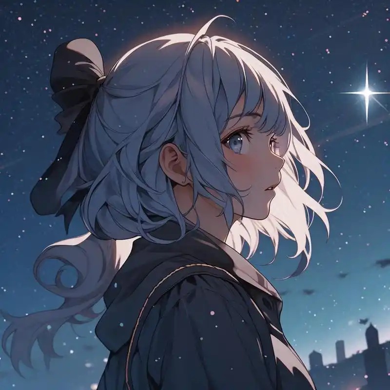 动漫风女生侧颜头像 今天给大家分享一组超美的动漫风女生侧颜头像