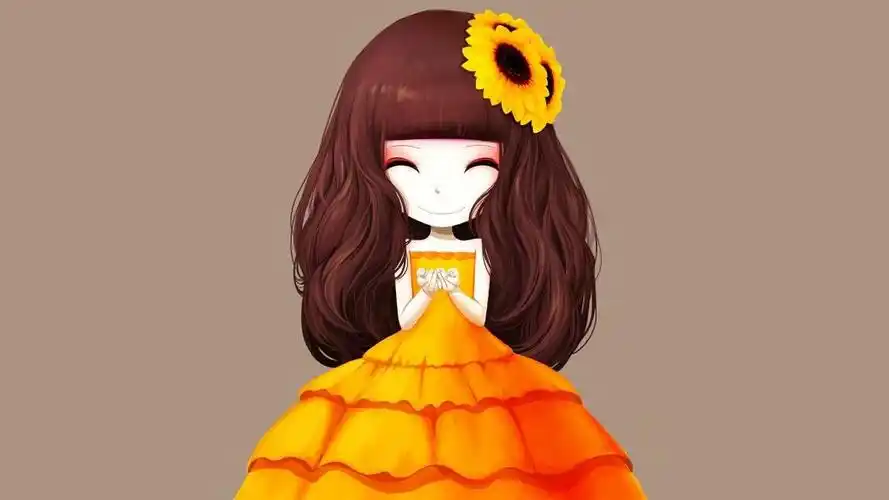 可爱卡通花花姑娘,高清壁纸图片,卡通明星-回车桌面