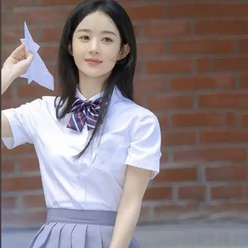 赵丽颖同款夏季jk制服裙套装高中学生校服衬衫女学院风百褶裙班服