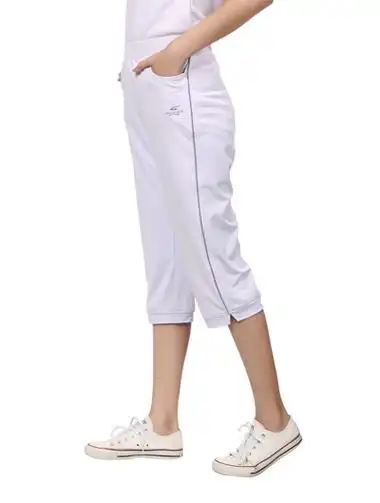 夏季女式七分裤薄款宽松青中年女士跑步健身运动短裤七分裤7分裤