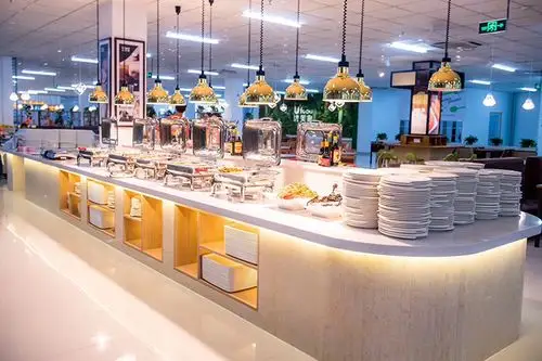 合肥自助餐厅装修设计简洁大气店面食堂都适用