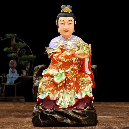 太阴太阳星君神像16寸太阳日月星娘娘家用供奉摆件