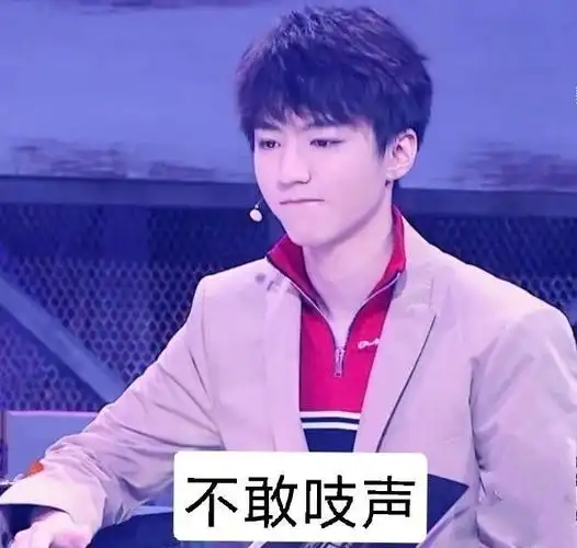 tfboys王俊凯不敢吱声不敢说话表情