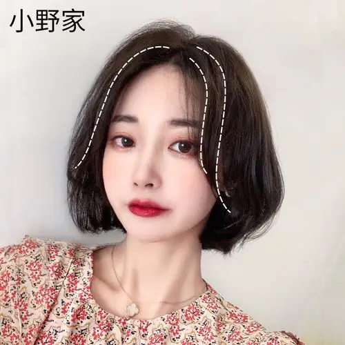 假发女短发空气刘海