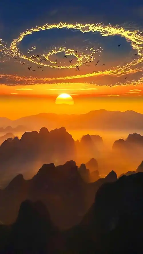 日出东方催人醒,不及晚霞懂我心,辞别在无相见日,终是一人渡春秋.