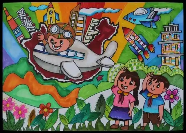 4. 《总有一天我也要飞上蓝天》尚进(12岁)