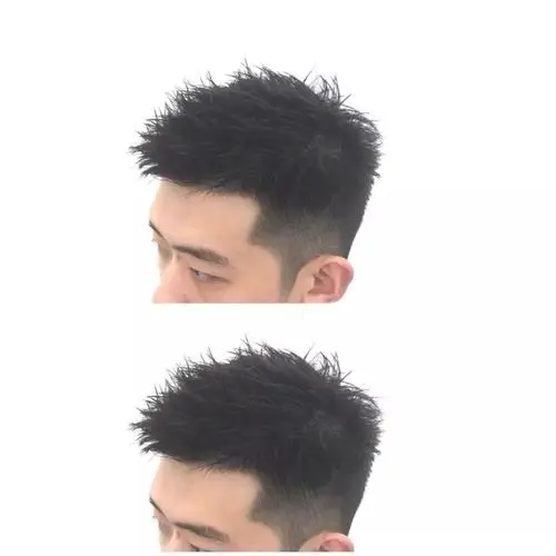 留"立体式盖飞机"发型的男生好帅!_盖头