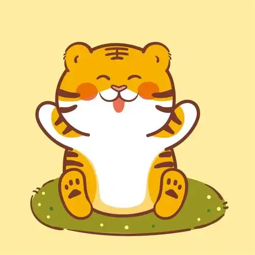 头像分享 虎萌萌一家三口生肖胖虎宝宝卡通