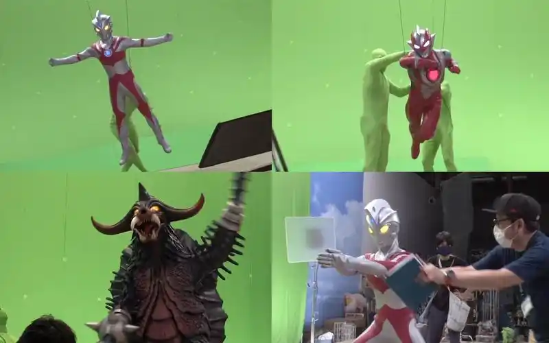 泽塔奥特曼花絮:泽塔和艾斯炫酷的空中镜头是如何拍成的?