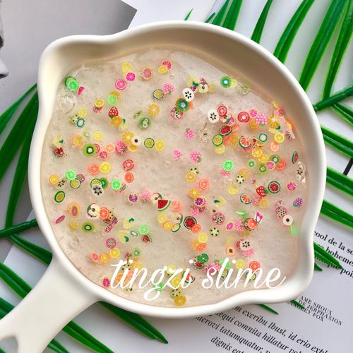 水果切片泥网红同款解压史莱姆鼻涕泥透泰网格泥成品slime水晶泥