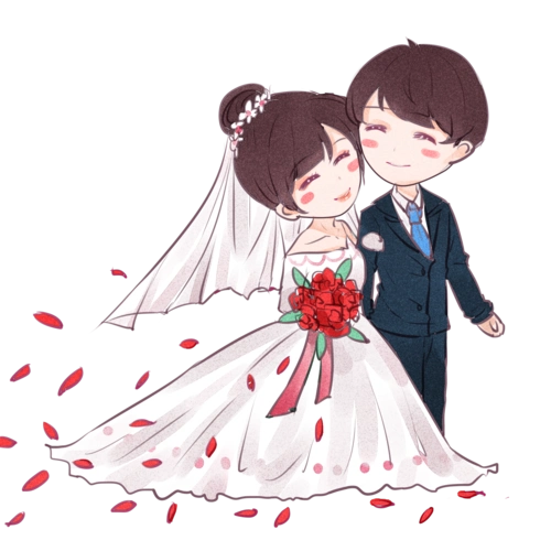 蓝天梦幻小清新婚礼邀请函结婚请柬