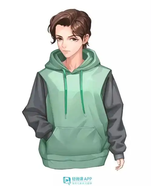 动漫衣服怎么画?男孩子的卫衣怎么画?