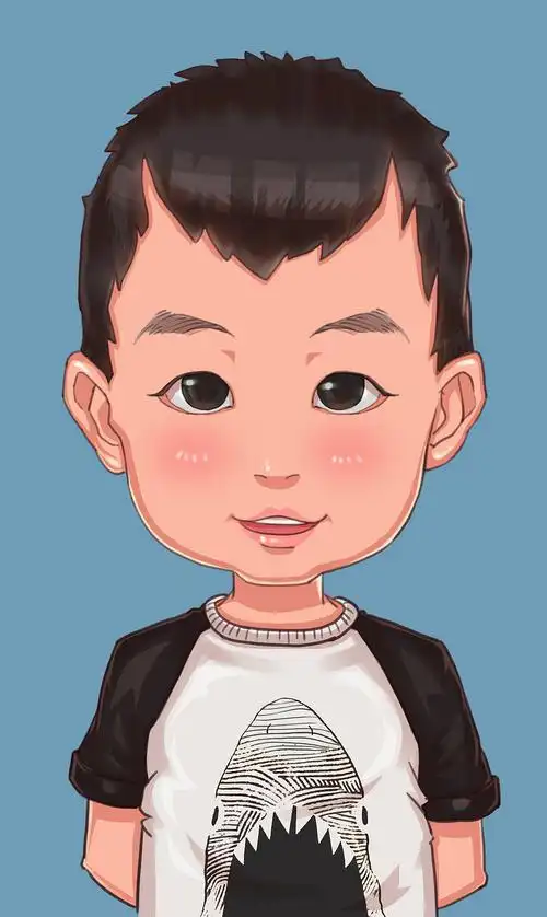 小儿子肖像画|动漫|单幅漫画|冰糖先生x_原创作品-站酷zcool