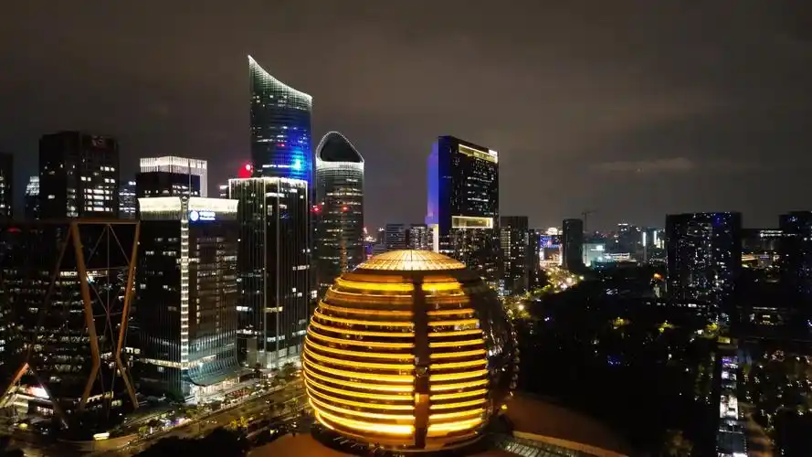 杭州钱江新城夜景