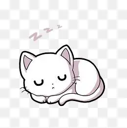 猫咪温馨手绘头像图片