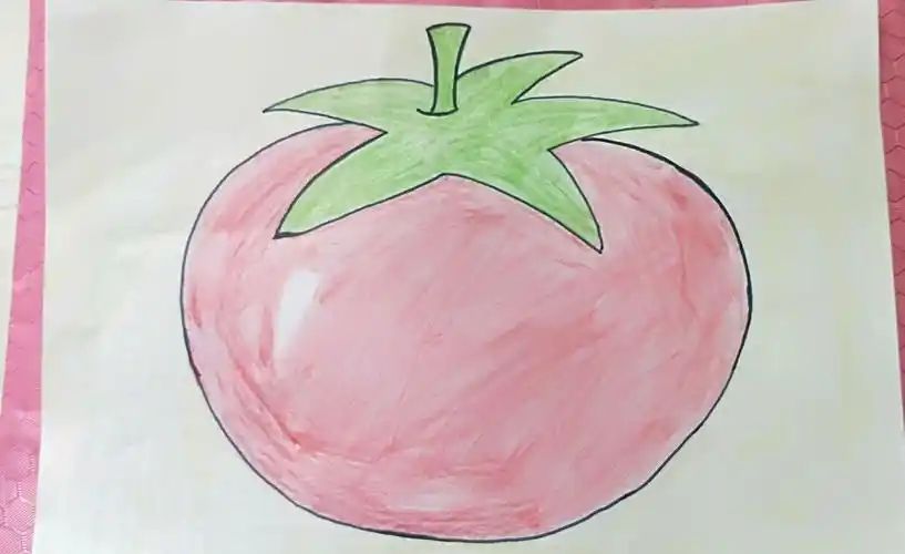 其它 物业幼儿园大班美术课《番茄》 写美篇美术课上宝贝们学会了画