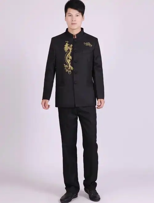 演出服学生合唱服民二胡演奏主持人乐队表演服 新款 - 男装 - 备货网