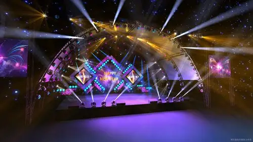 舞台效果图 舞美设计 3d效果图