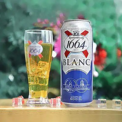kronenbourg法国1664原装进口小麦白啤500ml易拉罐装江浙沪皖包邮