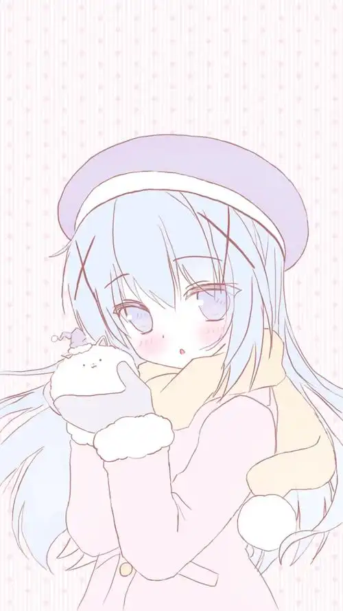 粉色少女心可爱卡通图片高清手机壁纸,分辨率1080x1920