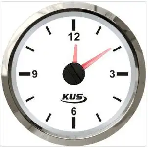 kus正品 时钟表 12/24v 船用车用房车通用 白色/黑色-阿里巴巴