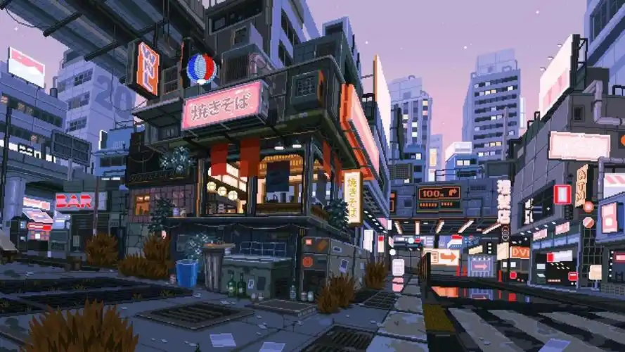 日系卡通街道风景图片_卡通电脑壁纸-壁纸族