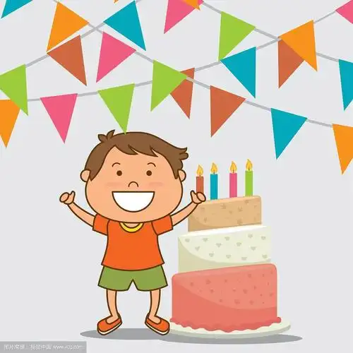 儿童生日庆祝卡通