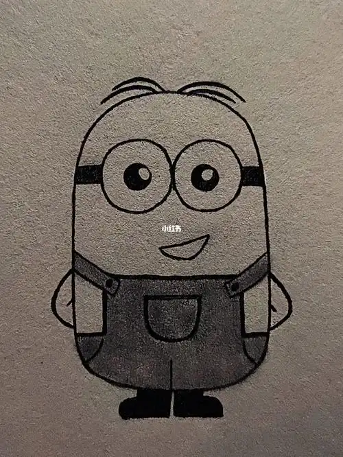 绘画过程  #简笔画  #绘画  #小黄人  #简笔画教程