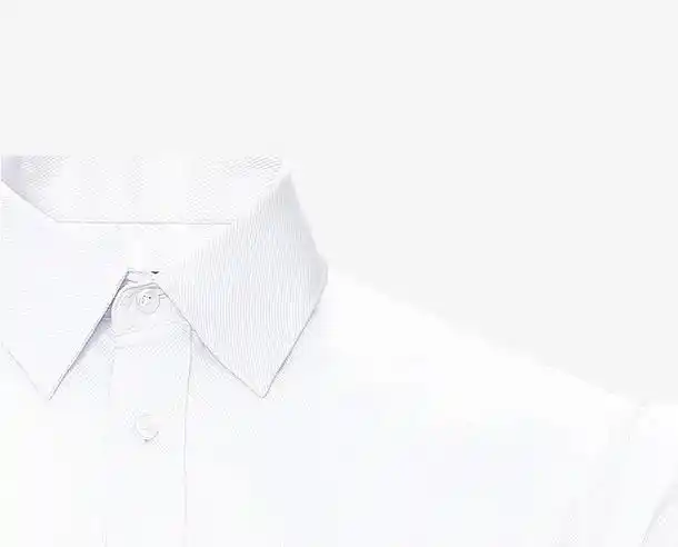 都市休闲简约流行圆领白衬衫