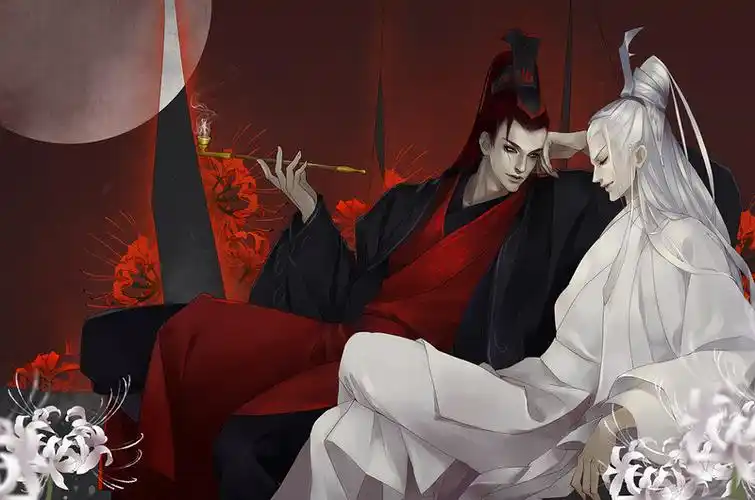 十锦的插画彼岸花拟人