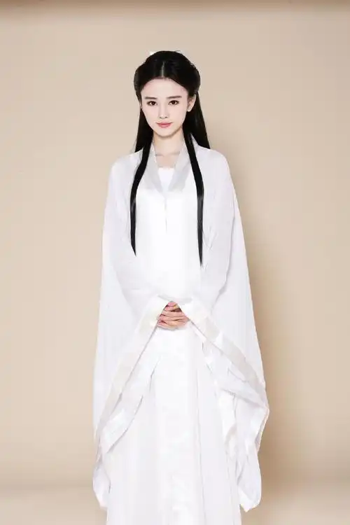 4000年第一美女鞠婧祎扮小龙女 白衣胜雪仙气足