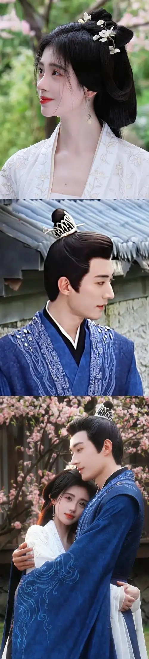 花间令深情对望##鞠婧祎环住了刘学义的腰