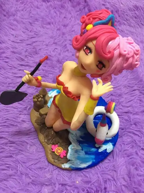 软陶王者荣耀缤纷独角兽小乔皮肤|手工艺|手办/模玩|素一 - 原创作品