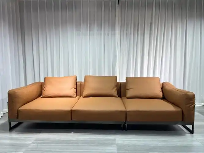 经典网红款意式极简头层皮沙发