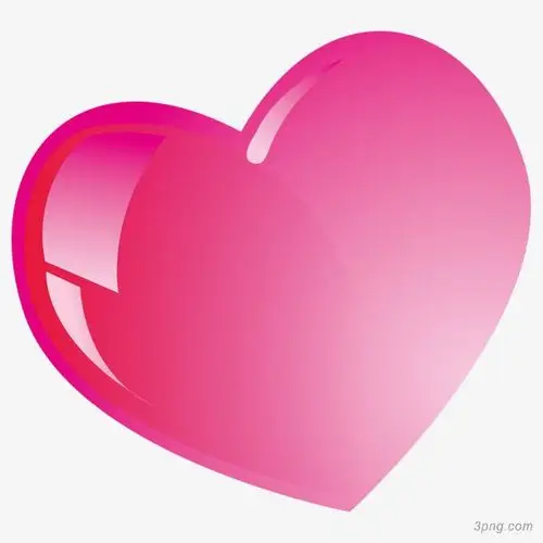 七夕粉色的心png素材透明免抠图片节日元素