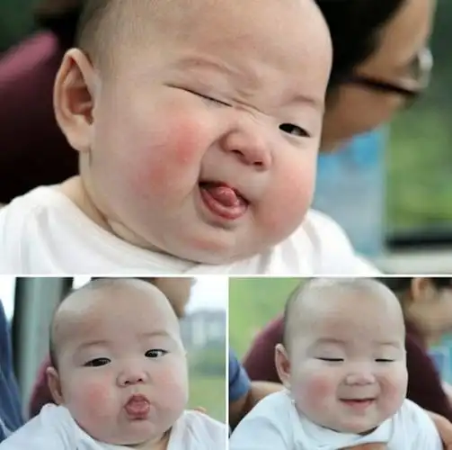 "撒娇本领是天生的" 宋一国公开民国婴儿时照片 眨眼吐舌甚是可爱